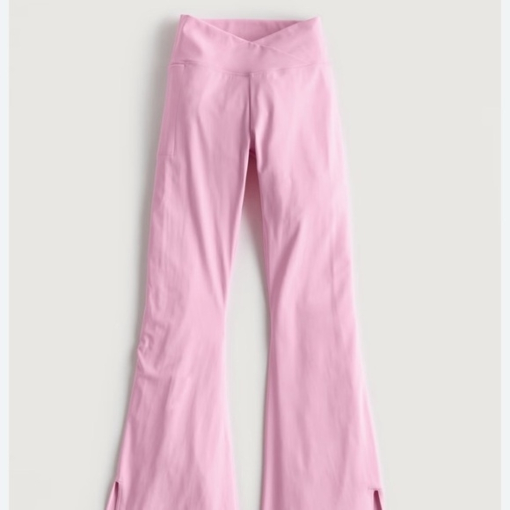 Hollister Light Pink Flared Leggings NWT